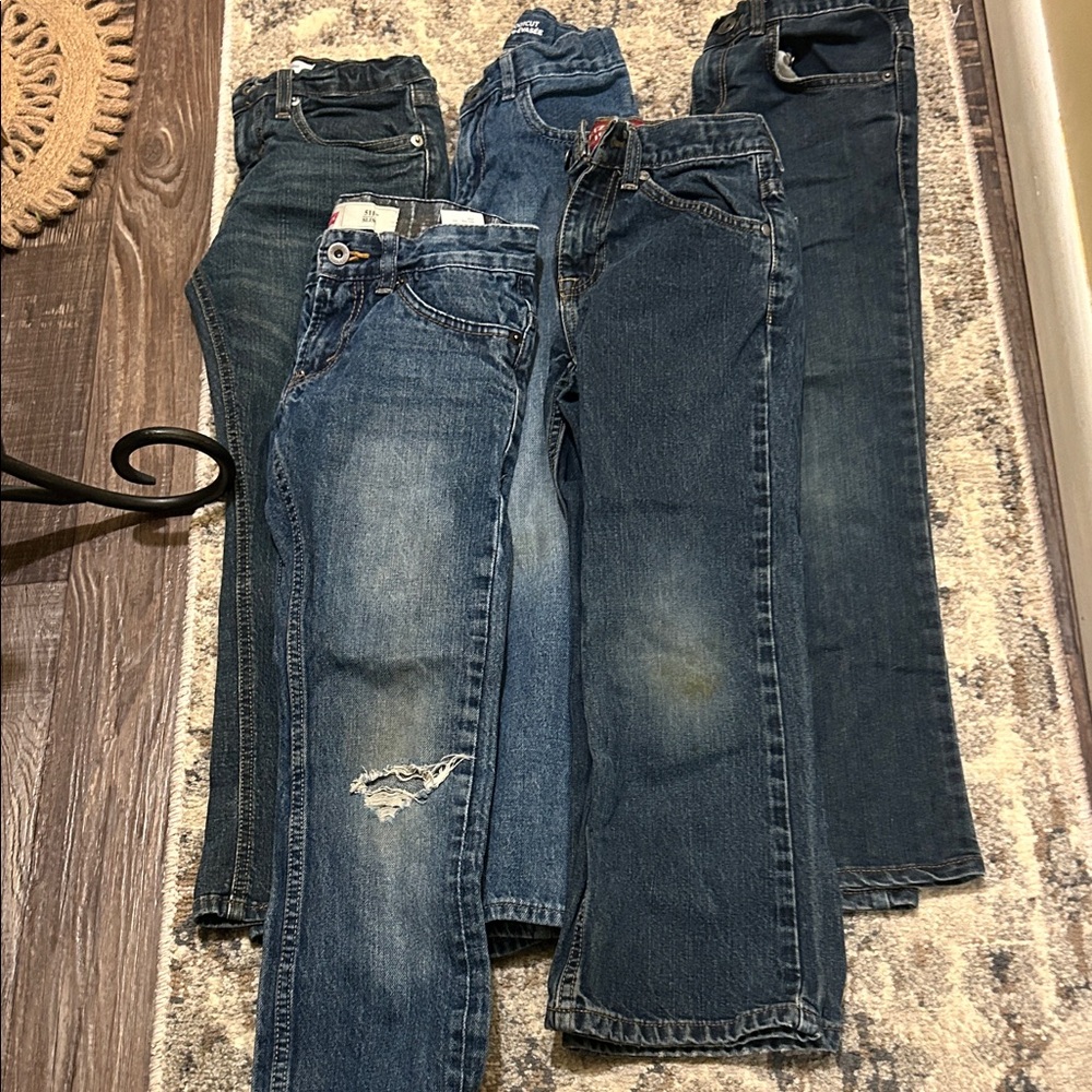 Place kids Straight Jeans in Blue and Dark Wash Bundle